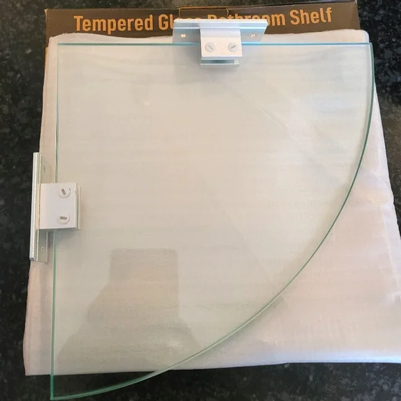 GeekDigg 2-pack glass shower shelves - Picture 7 of 14